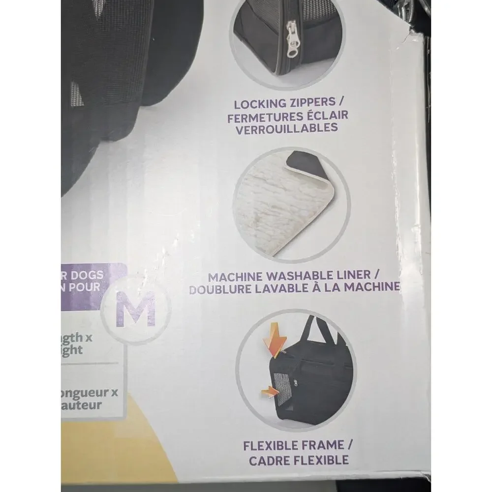 Trusty Pup Easy Explorer Carrier 52000 Cat Dog Up To 16 Pounds Black Secure Mesh